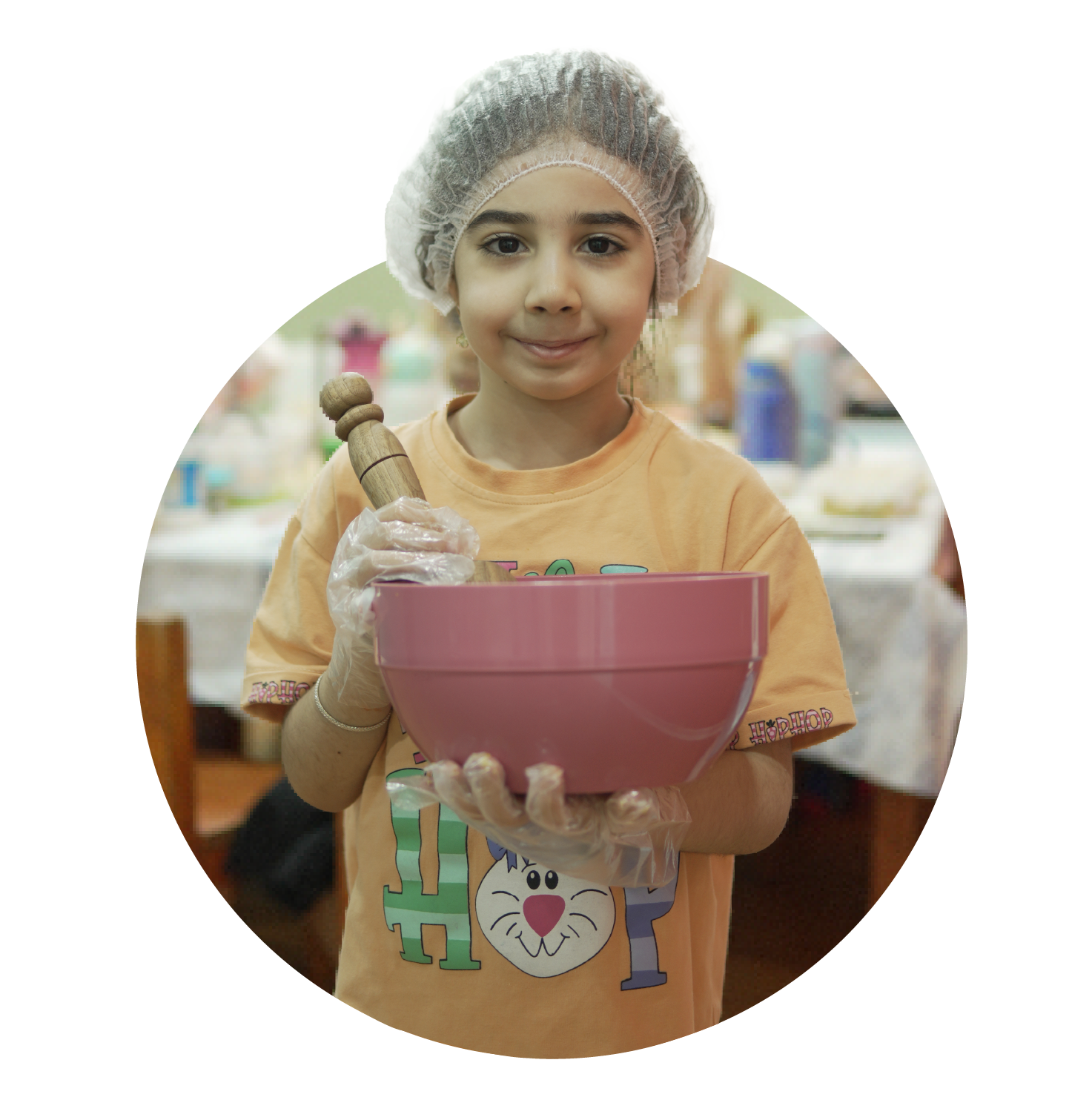 کودک در کلاس آشپزی آکادمی